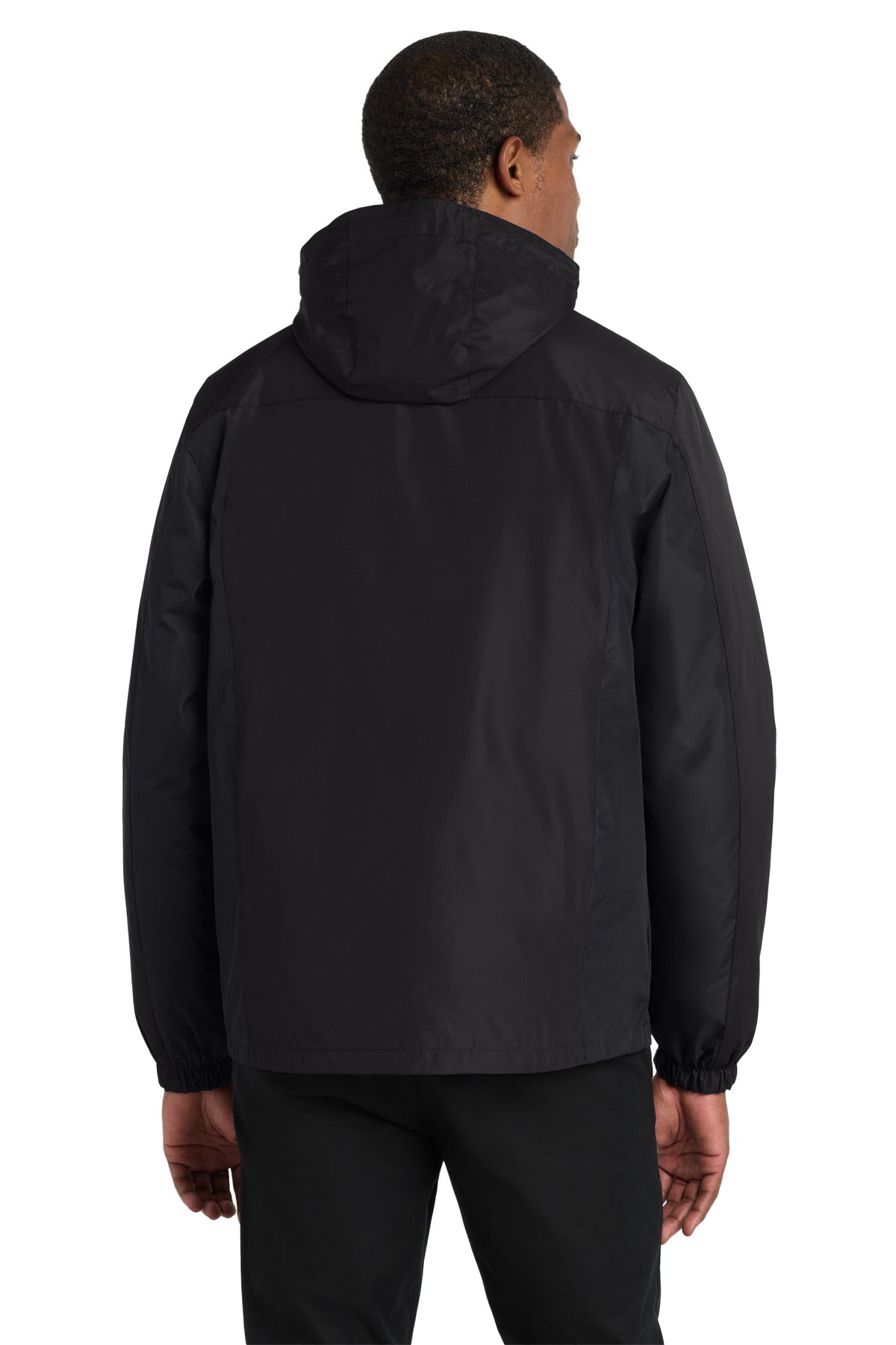 Port Authority Colorblock 3-in-1 Jacket. J321 - Black/ Black/ Magnet - back
