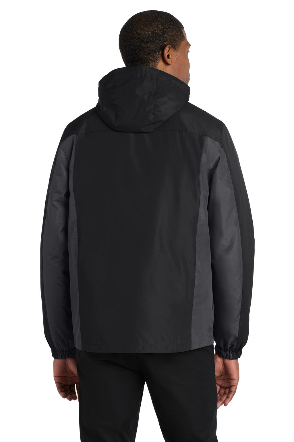Port Authority Colorblock 3-in-1 Jacket. J321 - Black/ Magnet/ Signal Red - back