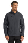 Port Authority Welded Soft Shell Jacket. J324 - Battleship Grey - front
