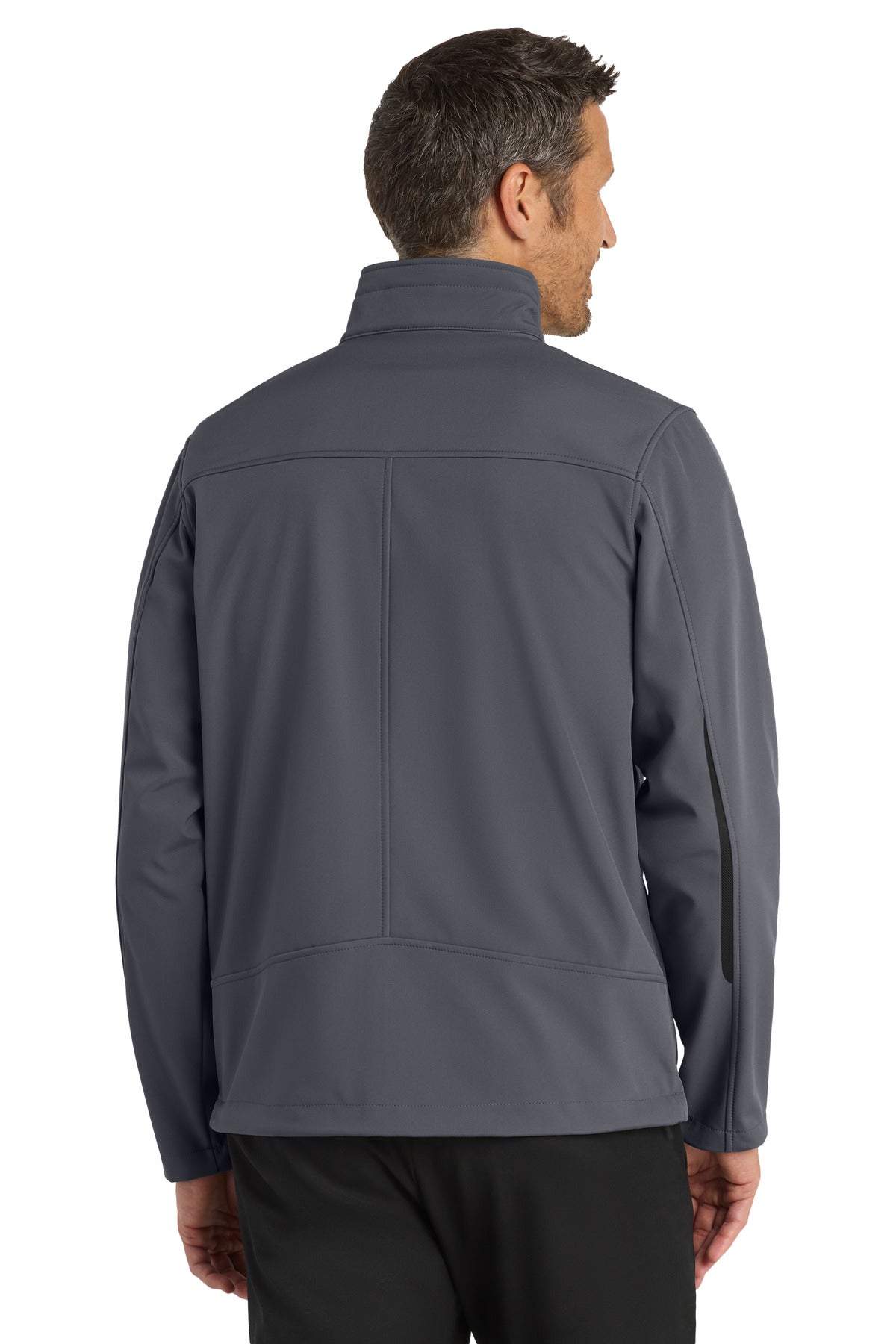 Port Authority Welded Soft Shell Jacket. J324 - Deep Smoke - back