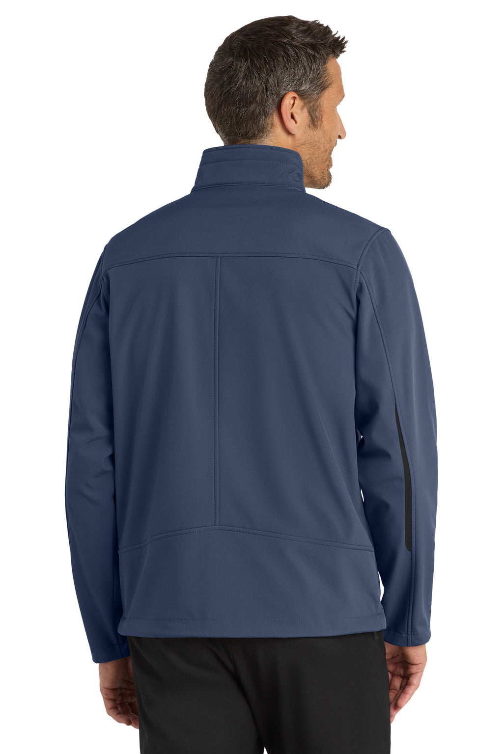 Port Authority Welded Soft Shell Jacket. J324 - Dress Blue Navy - back