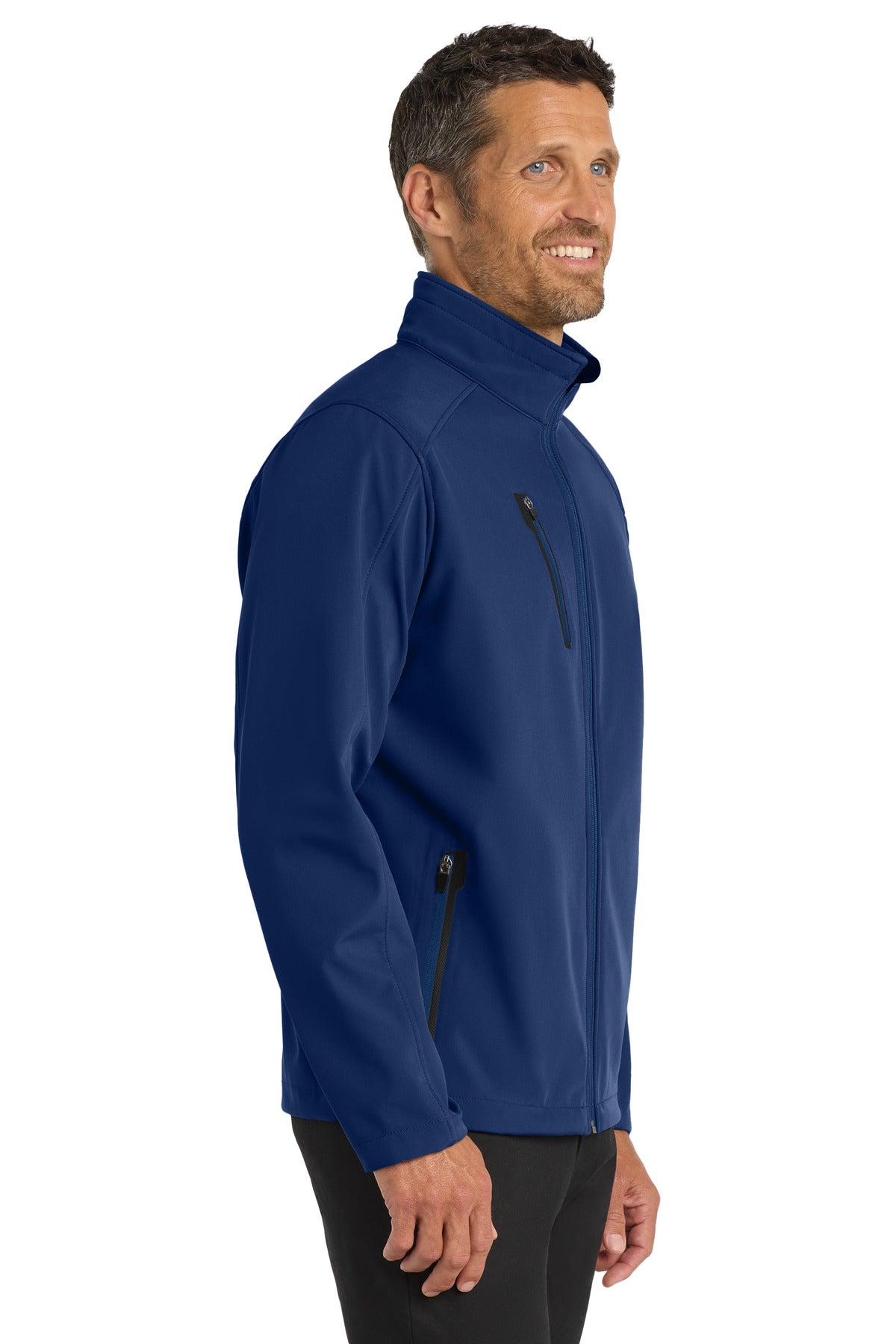 Port Authority Welded Soft Shell Jacket. J324 - Estate Blue - side