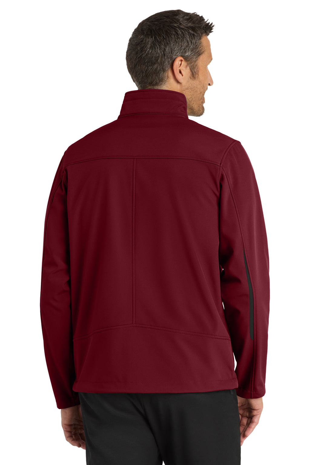 Port Authority Welded Soft Shell Jacket. J324 - Garnet - back