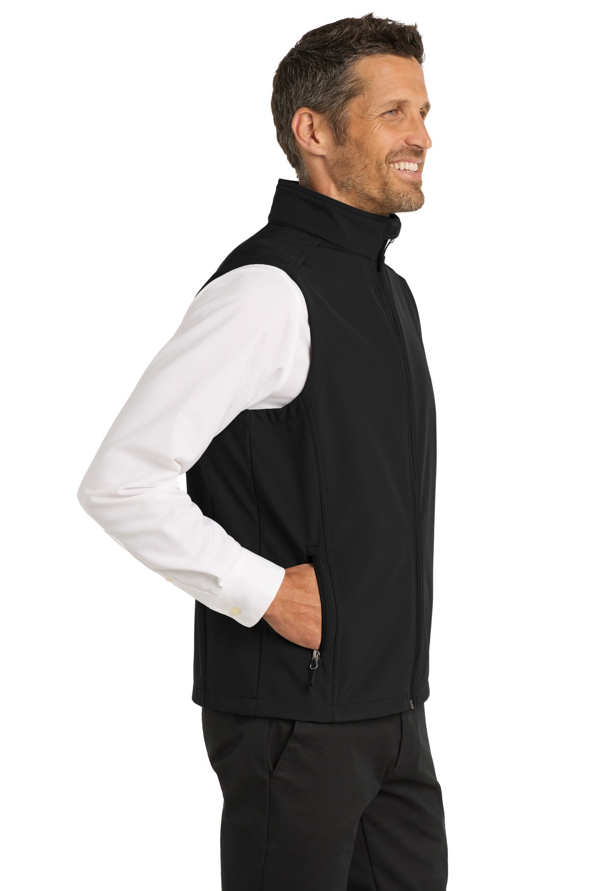 Port Authority Core Soft Shell Vest. J325 - Black - side