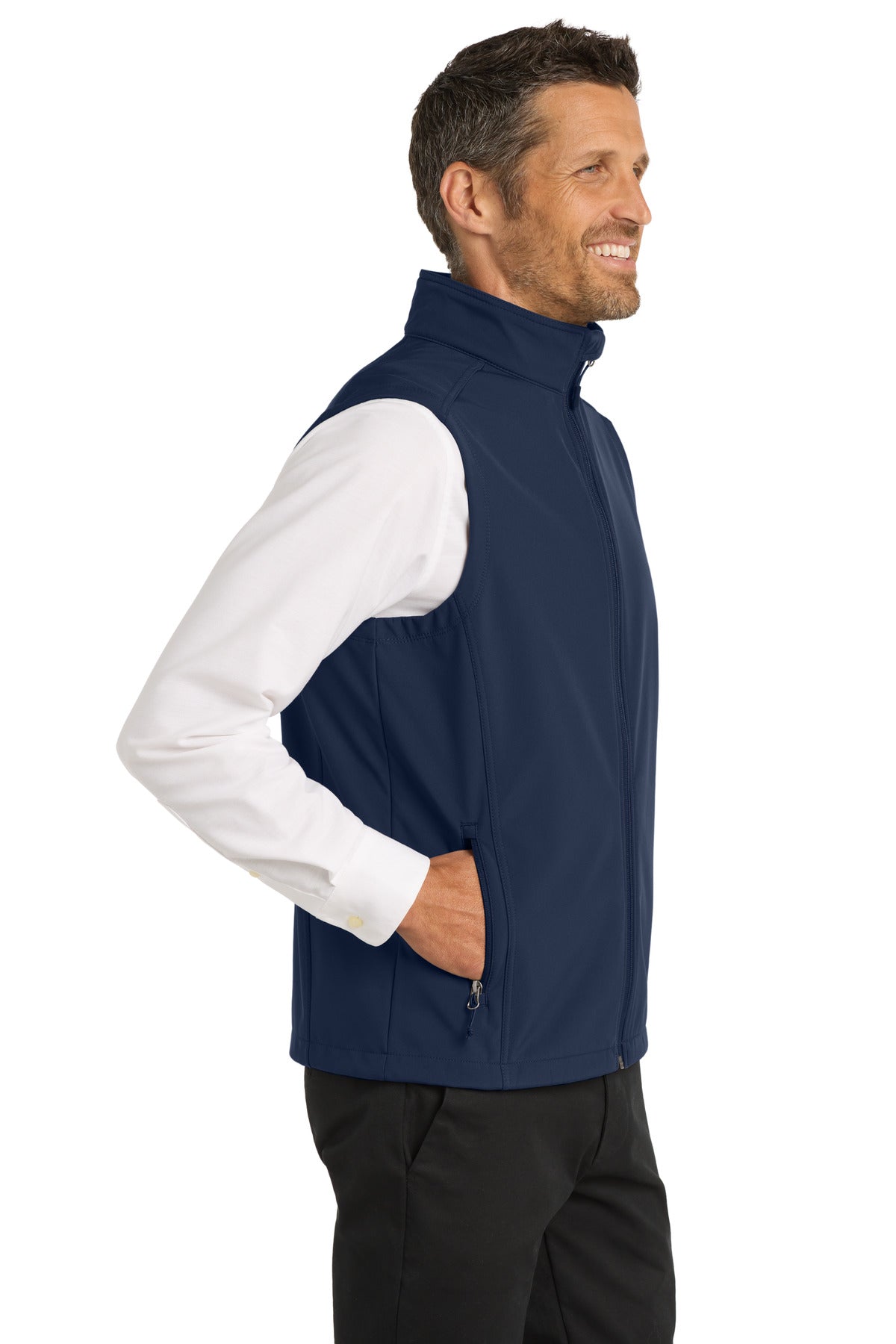 Port Authority Core Soft Shell Vest. J325 - Dress Blue Navy - side