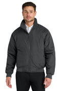 Port Authority Charger Jacket. J328 - Battleship Grey - front