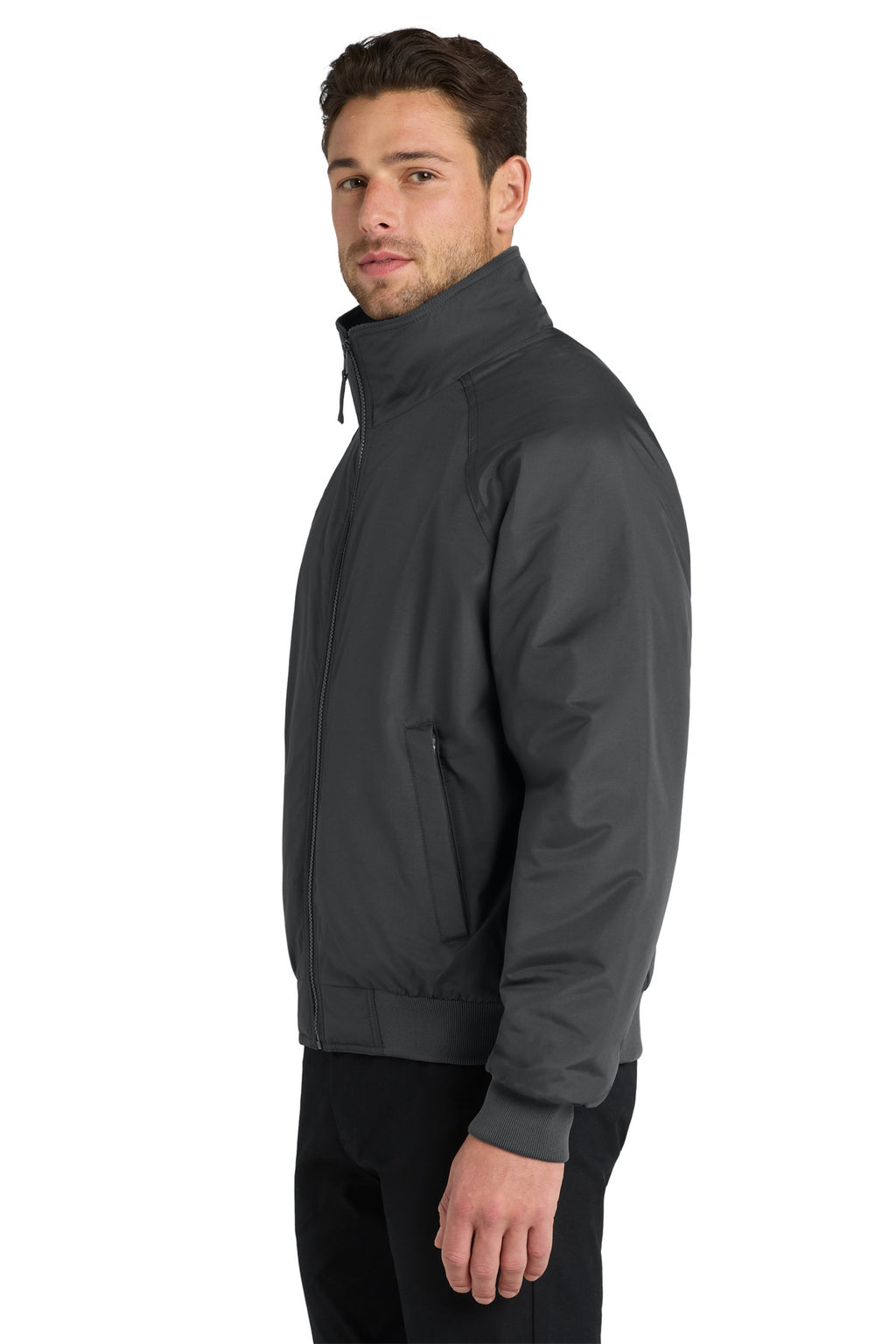 Port Authority Charger Jacket. J328 - Battleship Grey - side