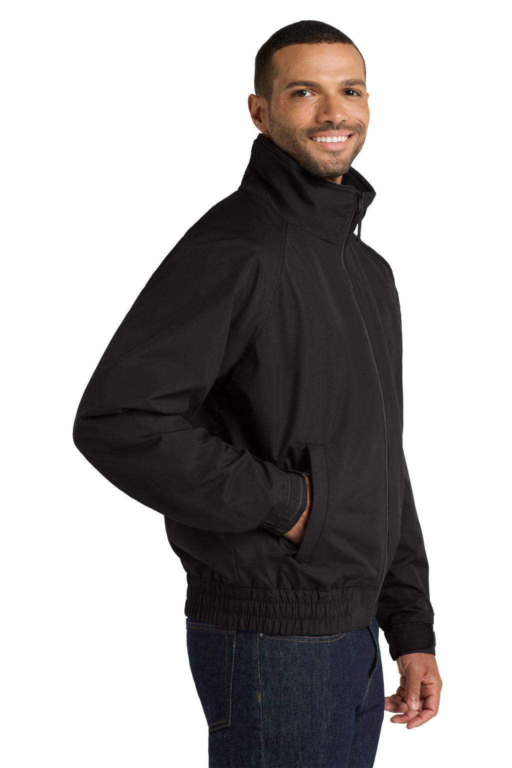 Port Authority Lightweight Charger Jacket. J329 - True Black - side