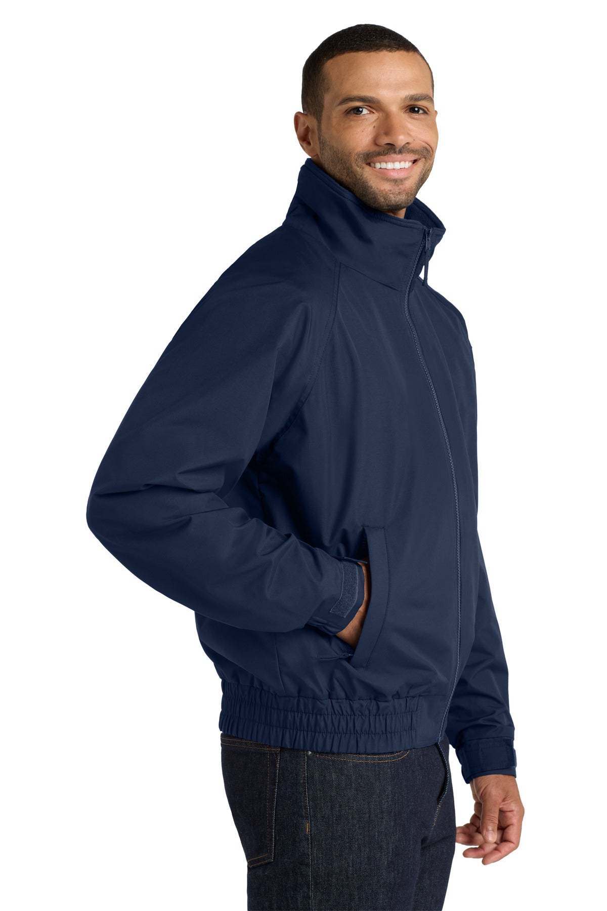 Port Authority Lightweight Charger Jacket. J329 - True Navy - side