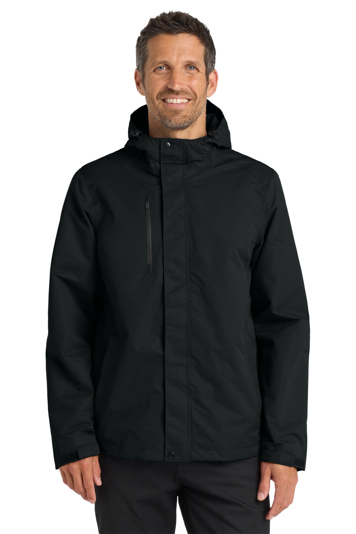 Port Authority All-Conditions Jacket. J331 - Black - front