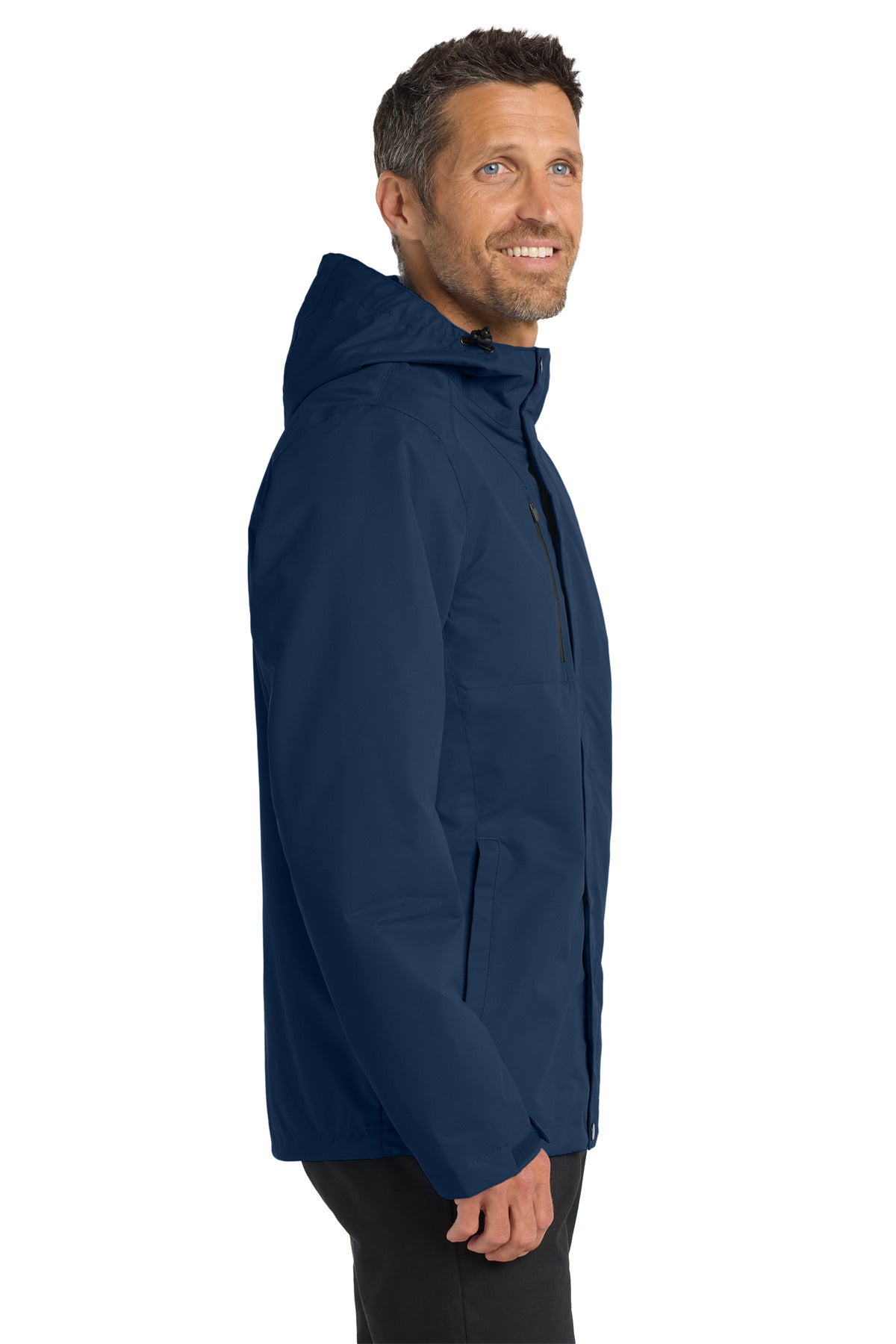 Port Authority All-Conditions Jacket. J331 - True Navy - side