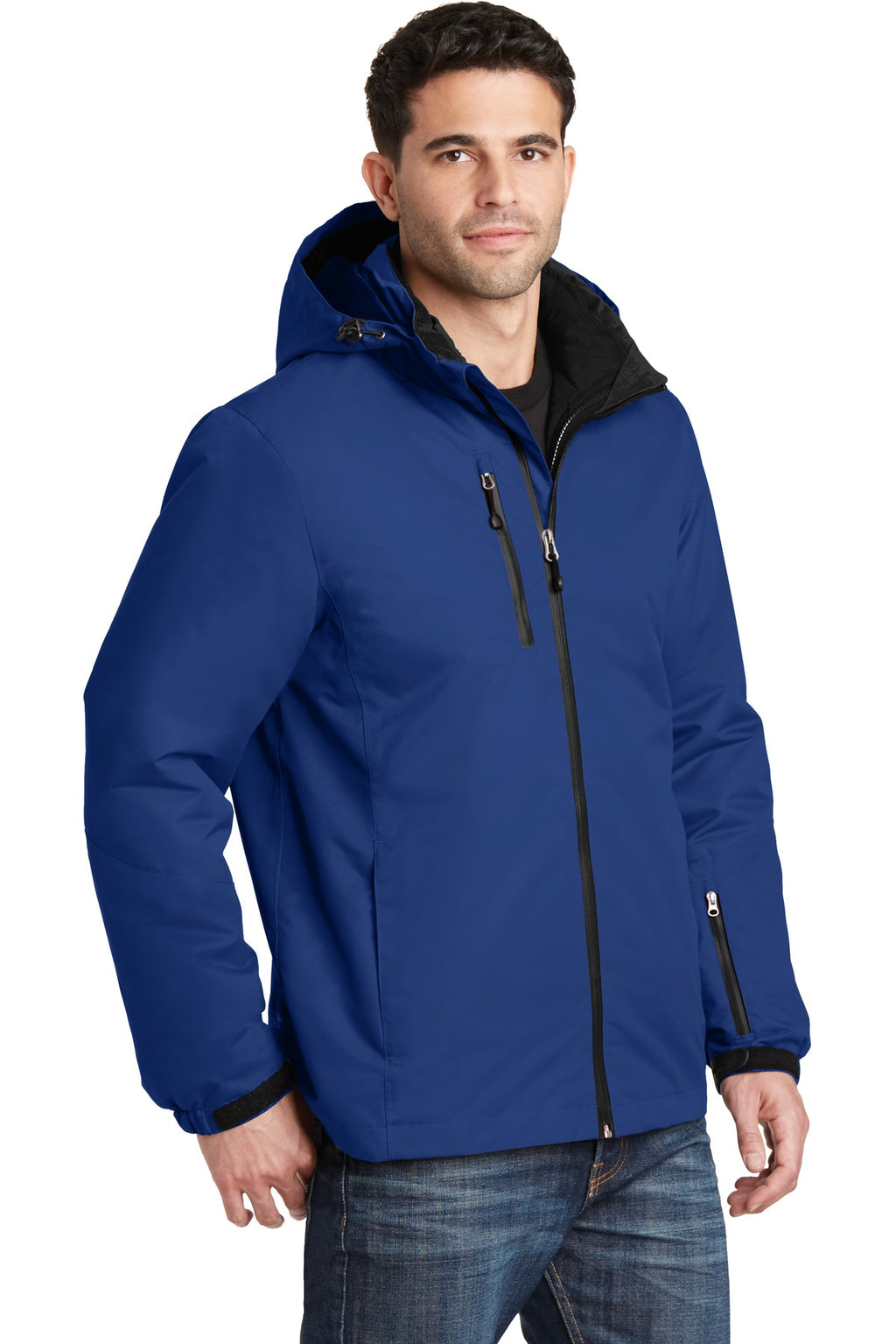 Port Authority Vortex Waterproof 3-in-1 Jacket. J332 - Night Sky Blue/ Black - three_q