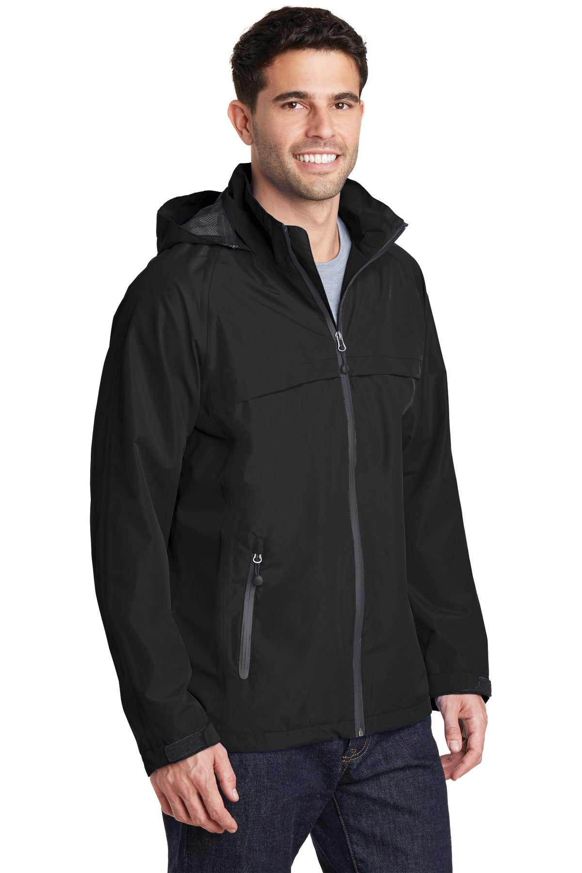 Port Authority Torrent Waterproof Jacket. J333 - Black - three_q