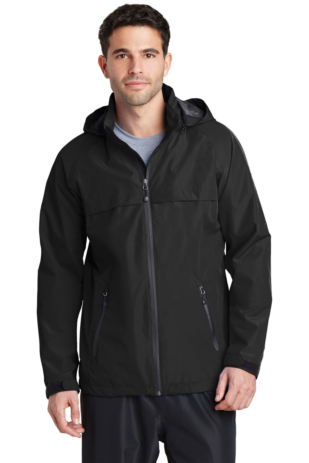 Port Authority Torrent Waterproof Jacket. J333 - Black - front