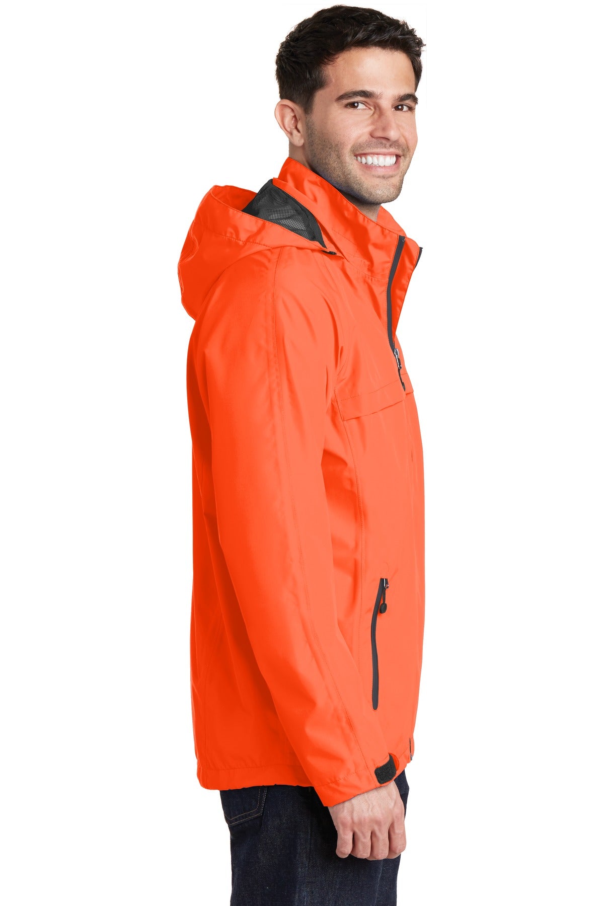 Port Authority Torrent Waterproof Jacket. J333 - Orange Crush - side