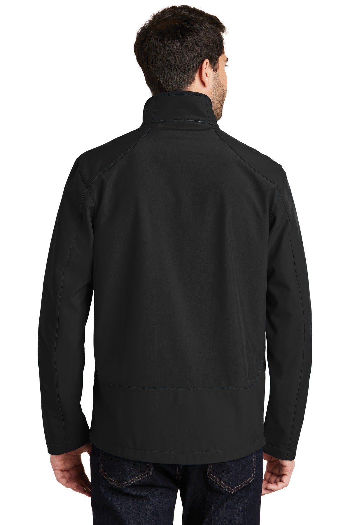 Port Authority Back-Block Soft Shell Jacket. J336 - Black/ Black - back
