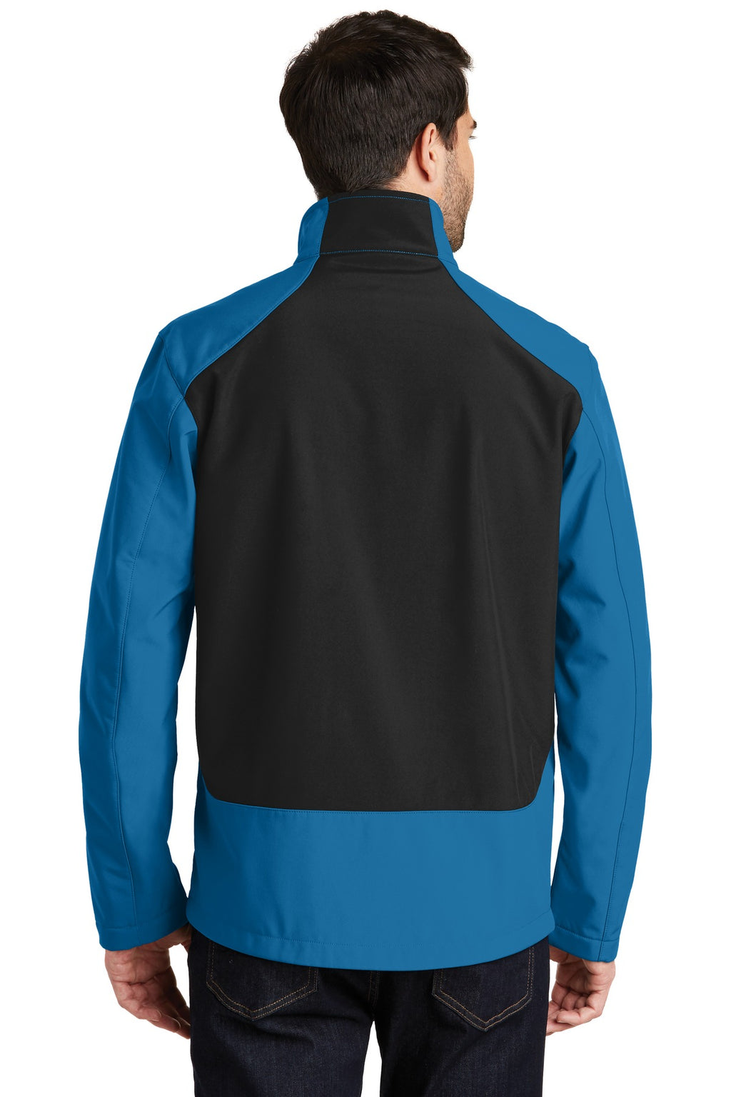 Port Authority Back-Block Soft Shell Jacket. J336 - Imperial Blue/ Black - back