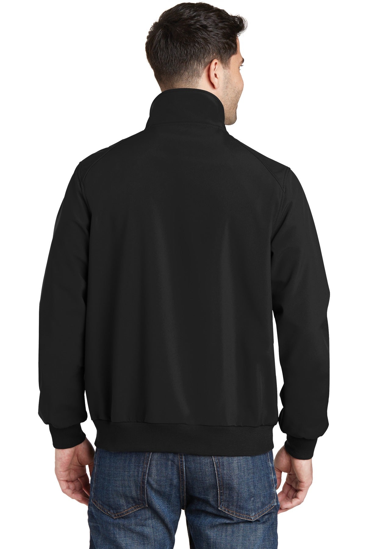 Port Authority Soft Shell Bomber Jacket. J337 - Black - back