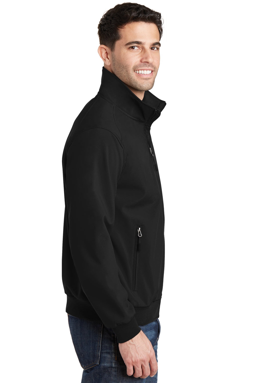 Port Authority Soft Shell Bomber Jacket. J337 - Black - side
