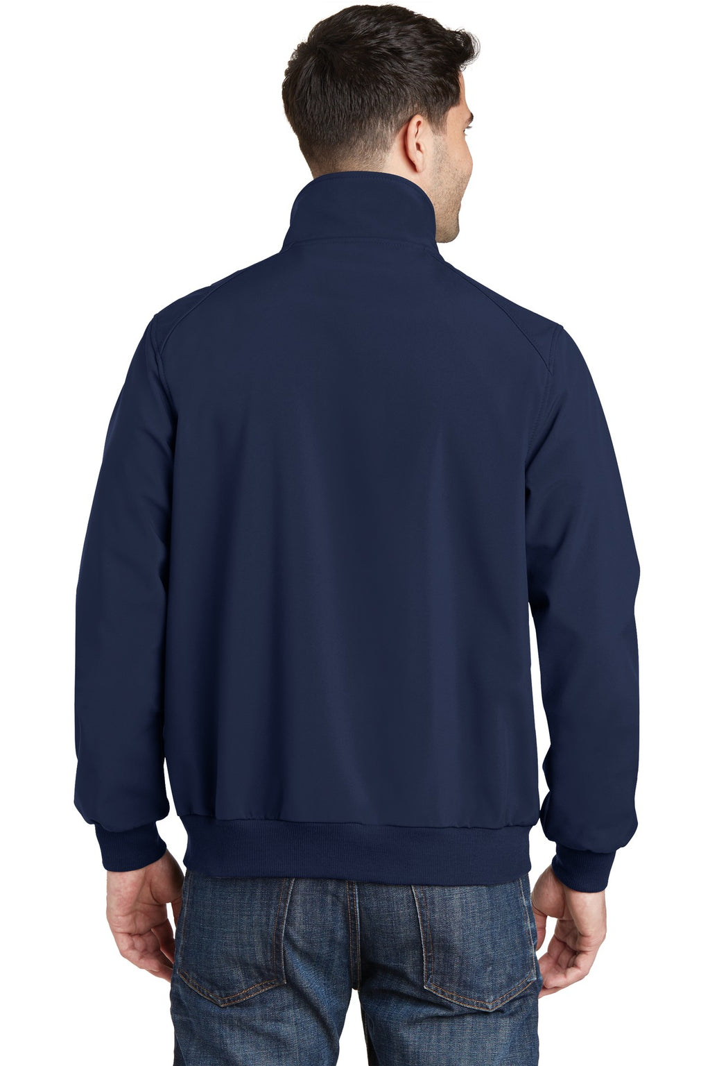 Port Authority Soft Shell Bomber Jacket. J337 - Dress Blue Navy - back