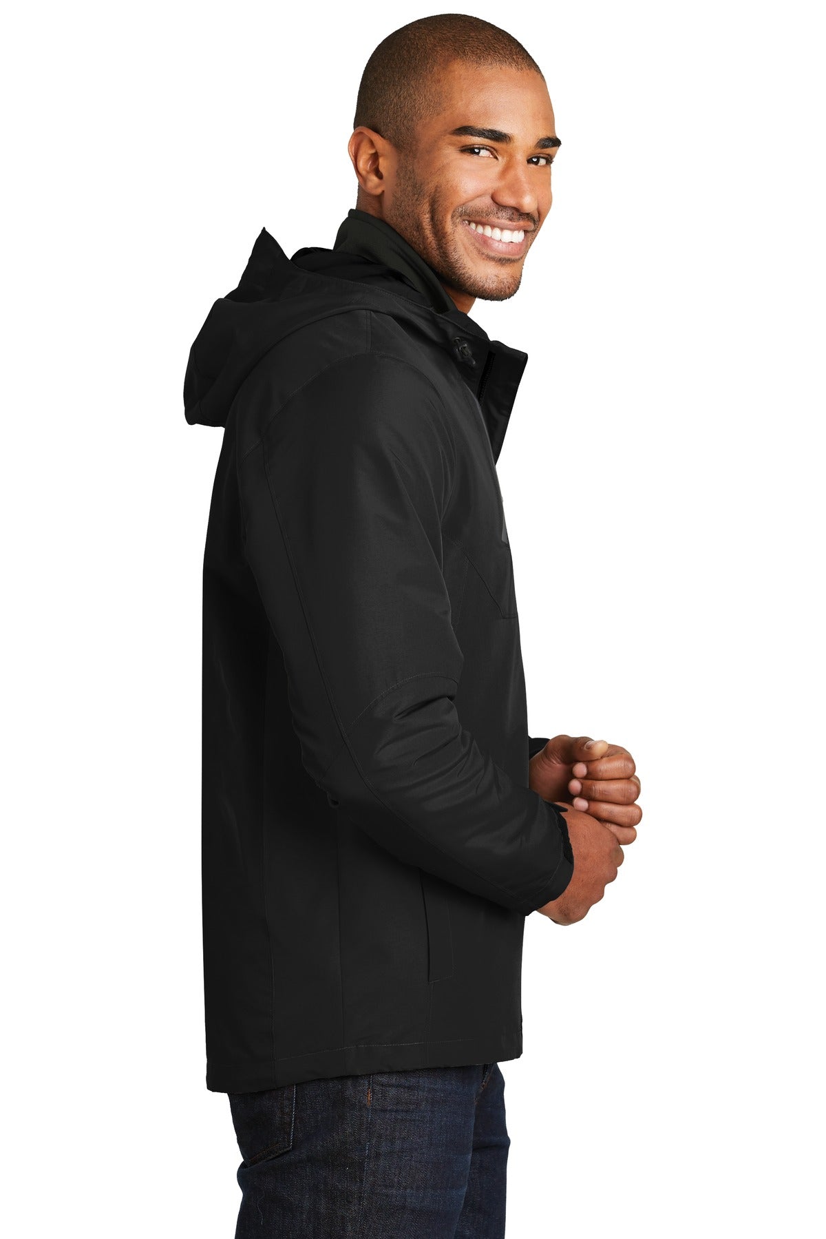 Port Authority Merge 3-in-1 Jacket. J338 - Deep Black - side