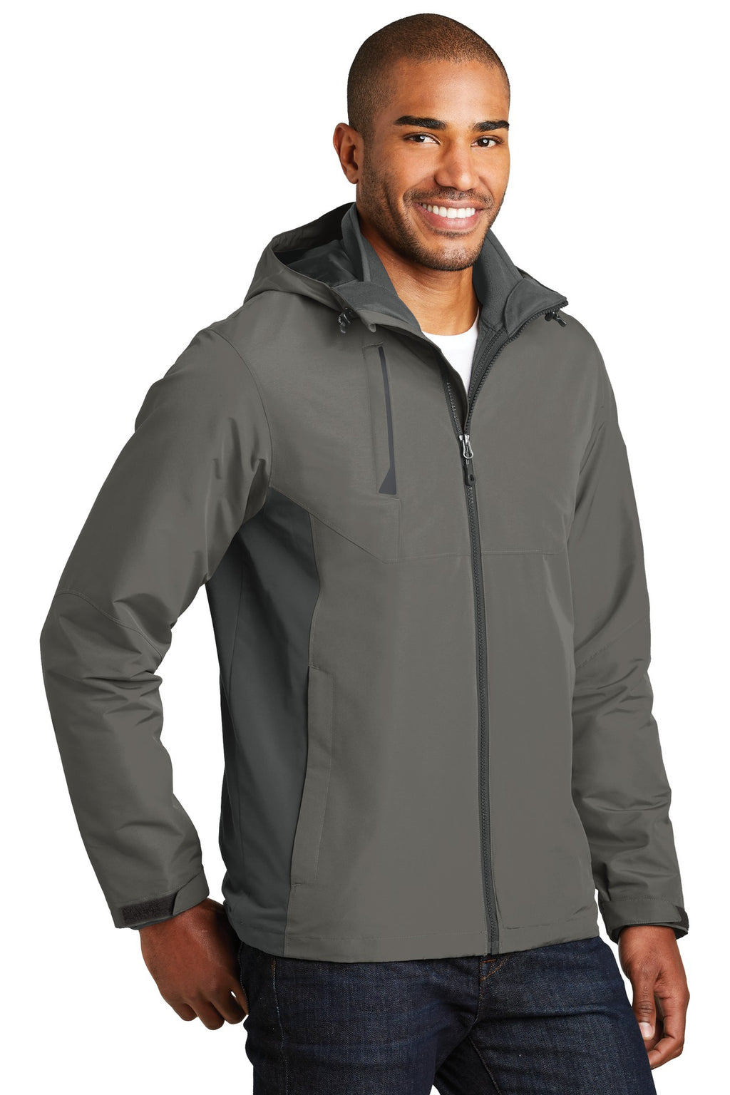 Port Authority Merge 3-in-1 Jacket. J338 - Rogue Grey/ Grey Steel - three_q