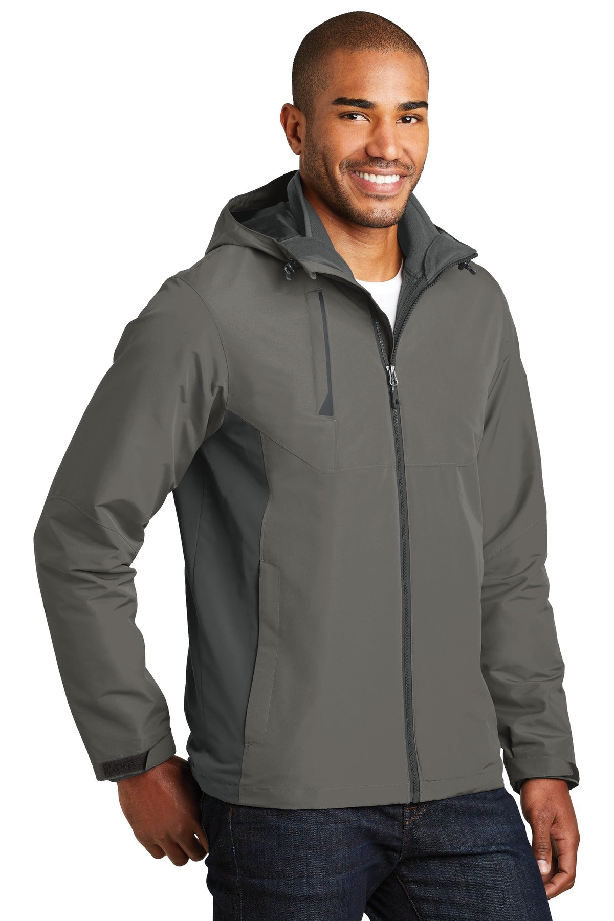 Port Authority Merge 3-in-1 Jacket. J338 - Rogue Grey/ Grey Steel - three_q