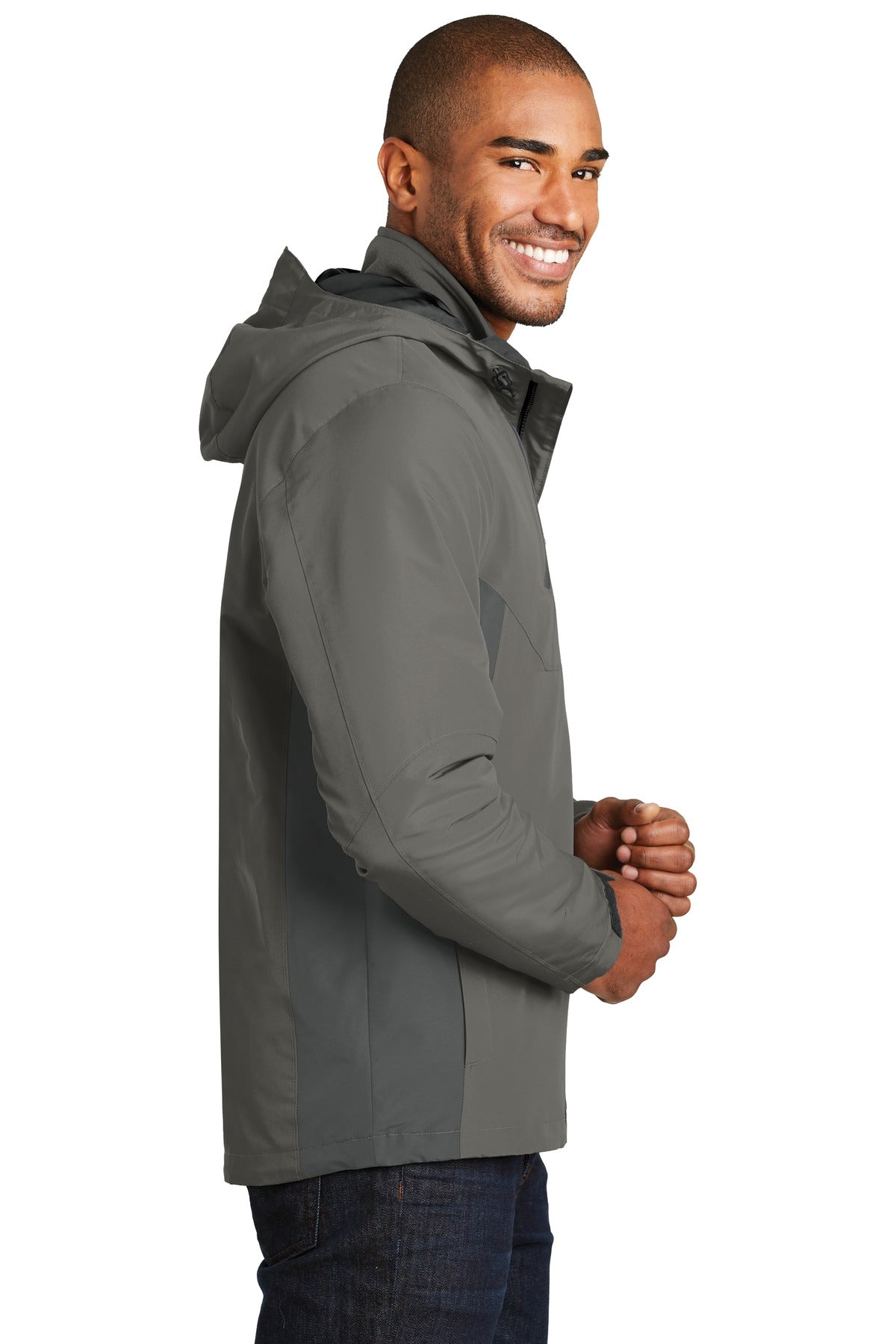 Port Authority Merge 3-in-1 Jacket. J338 - Rogue Grey/ Grey Steel - side