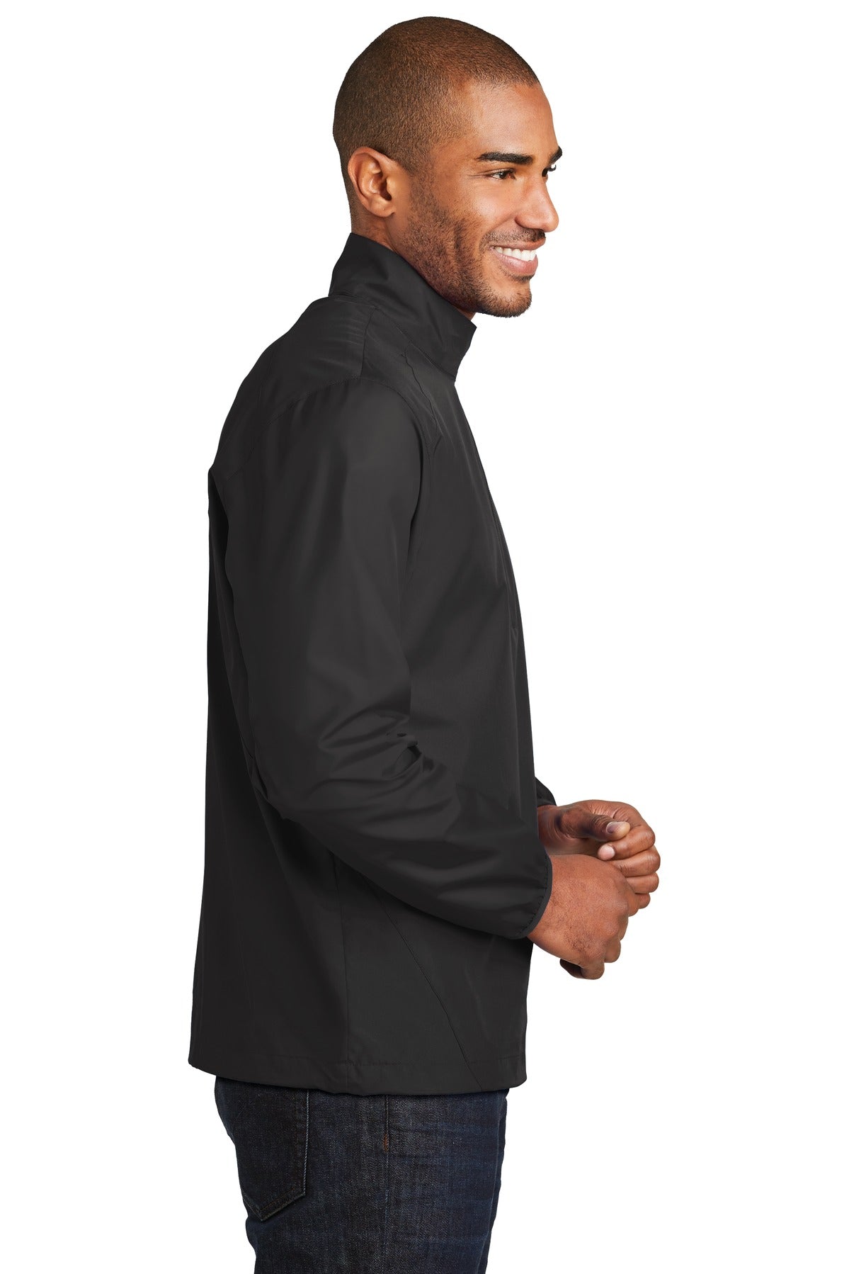 Port Authority Zephyr 1/2-Zip Pullover. J343 - Black - side