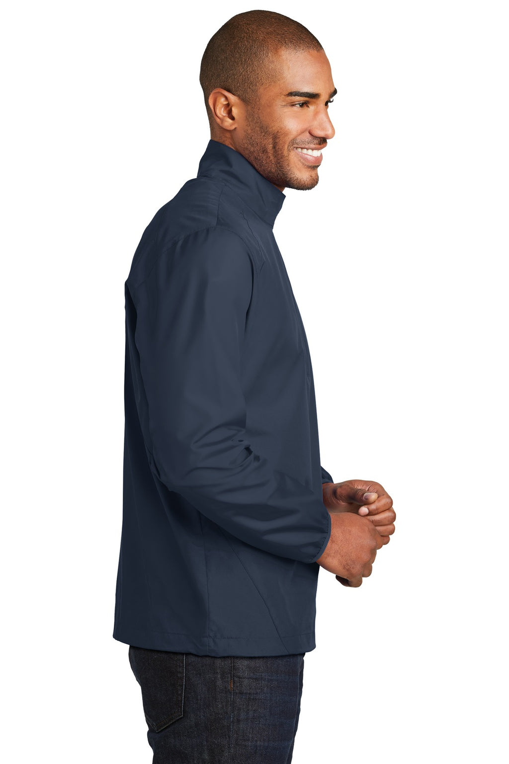 Port Authority Zephyr 1/2-Zip Pullover. J343 - Dress Blue Navy - side