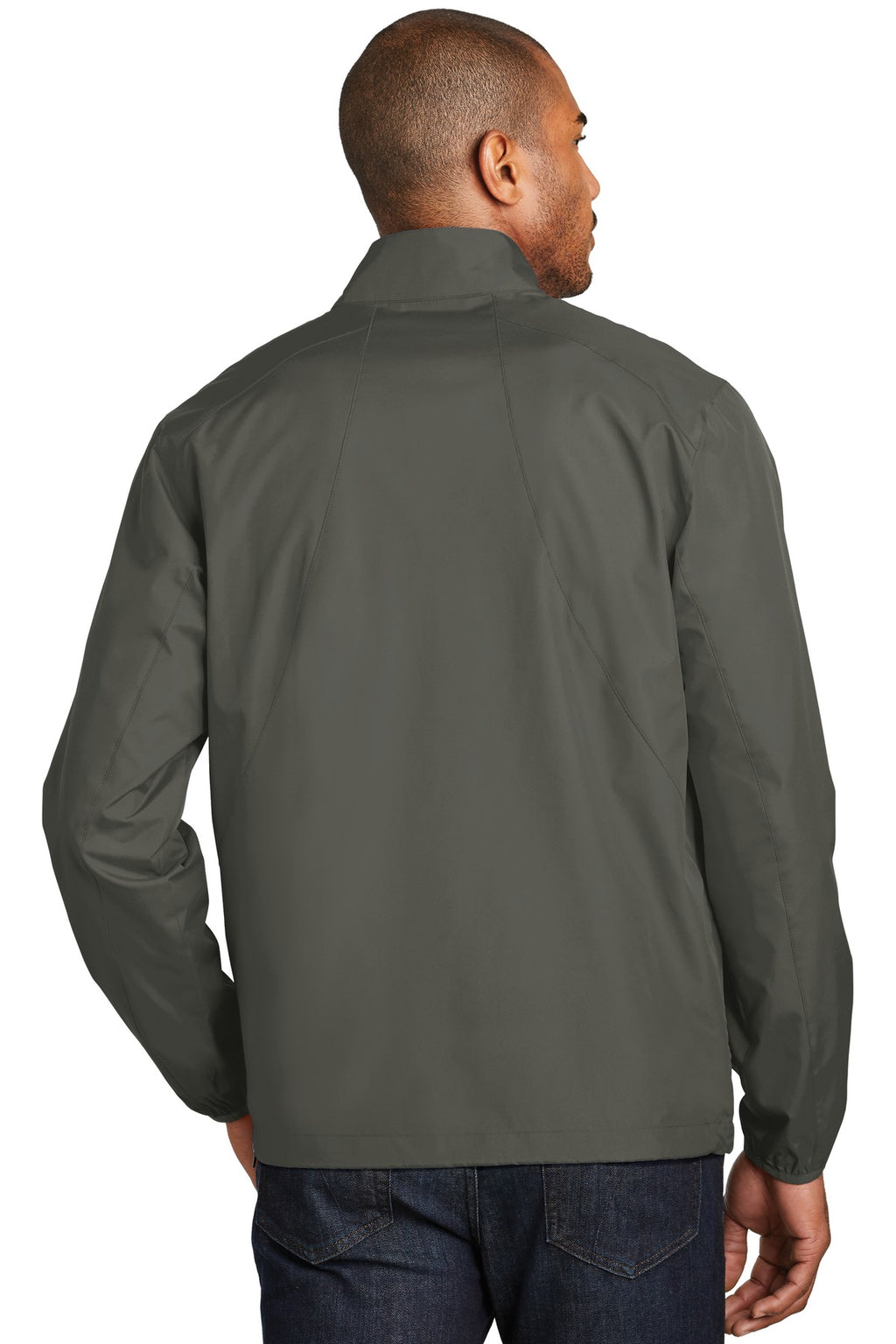 Port Authority Zephyr 1/2-Zip Pullover. J343 - Grey Steel - back