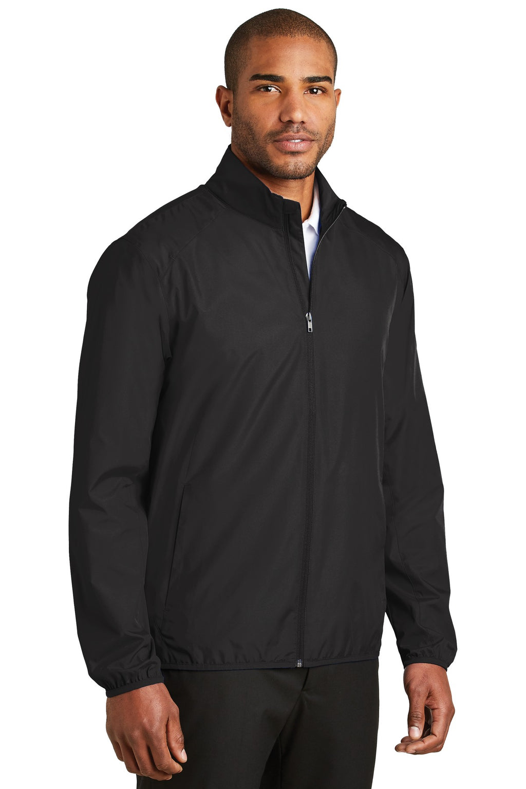 Port Authority Zephyr Full-Zip Jacket. J344 - Black - three_q