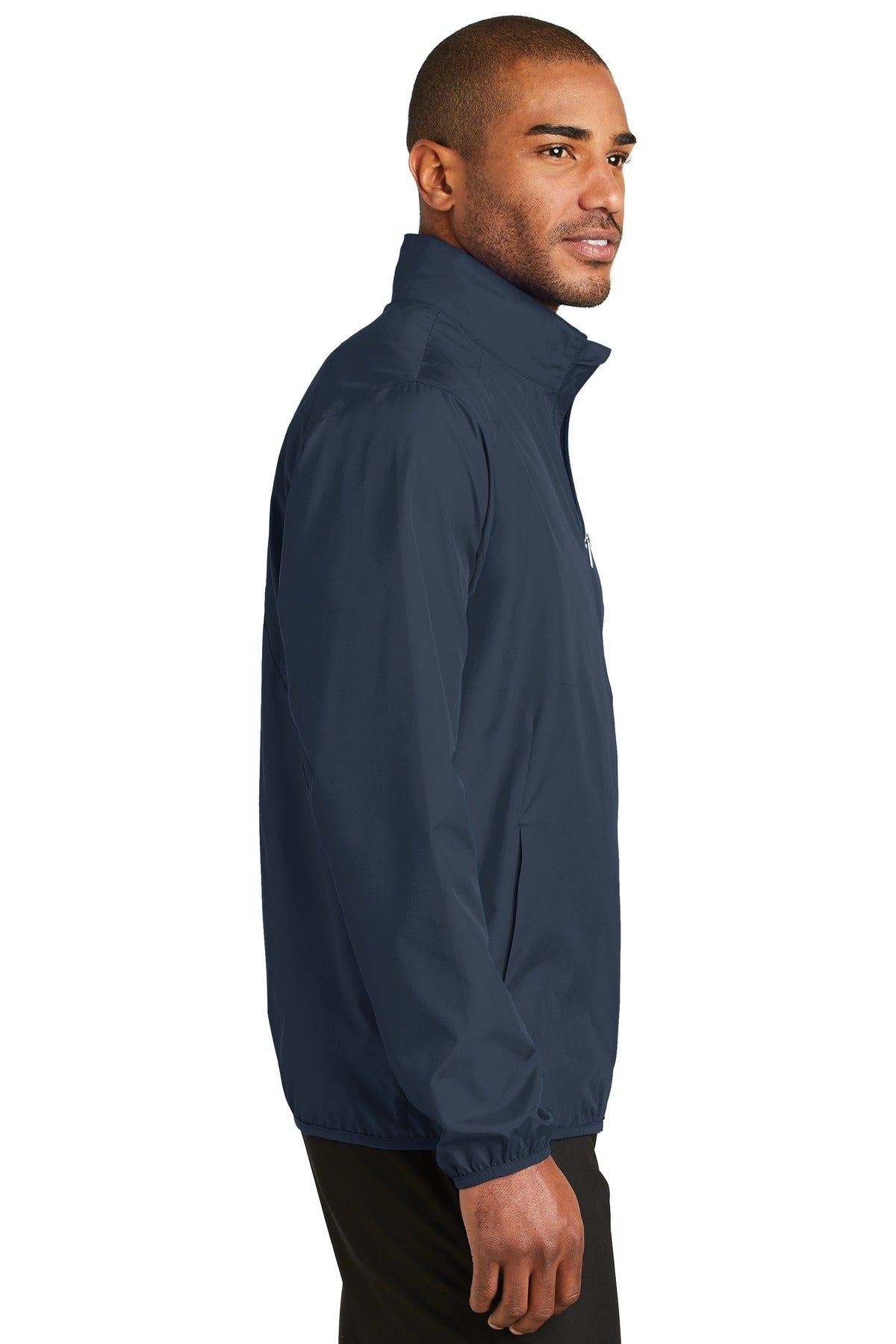 Port Authority Zephyr Full-Zip Jacket. J344 - Dress Blue Navy - side