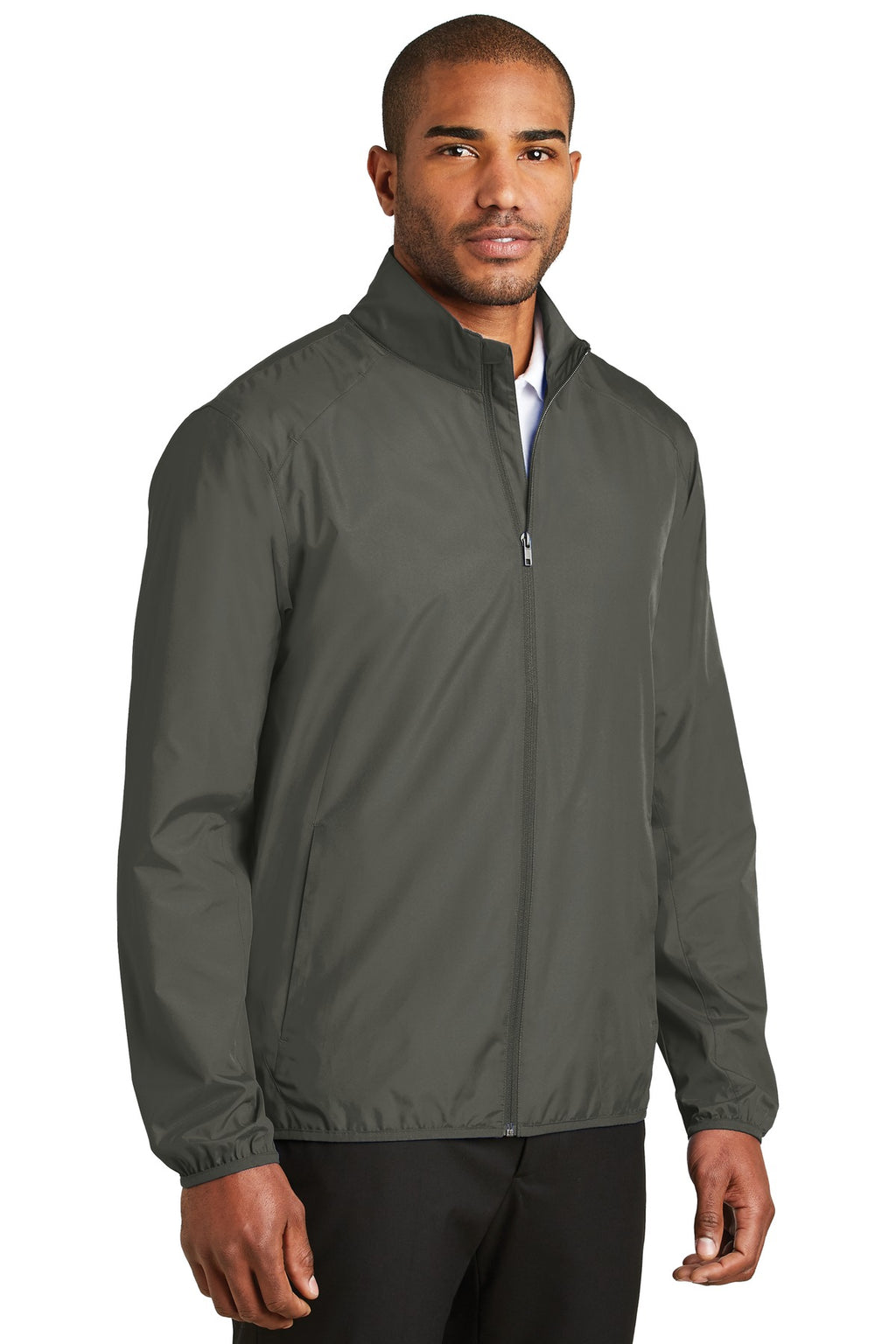 Port Authority Zephyr Full-Zip Jacket. J344 - Grey Steel - three_q