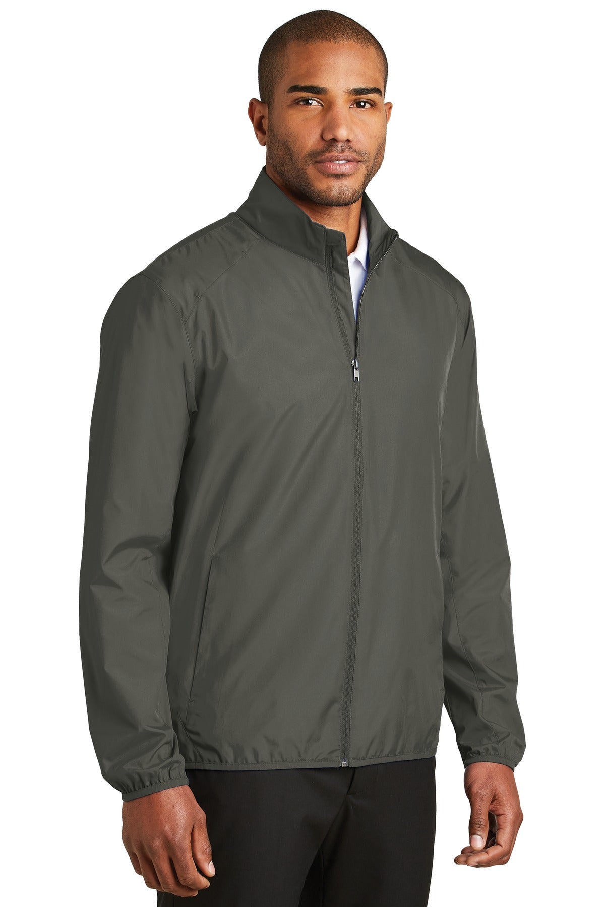 Port Authority Zephyr Full-Zip Jacket. J344 - Grey Steel - three_q