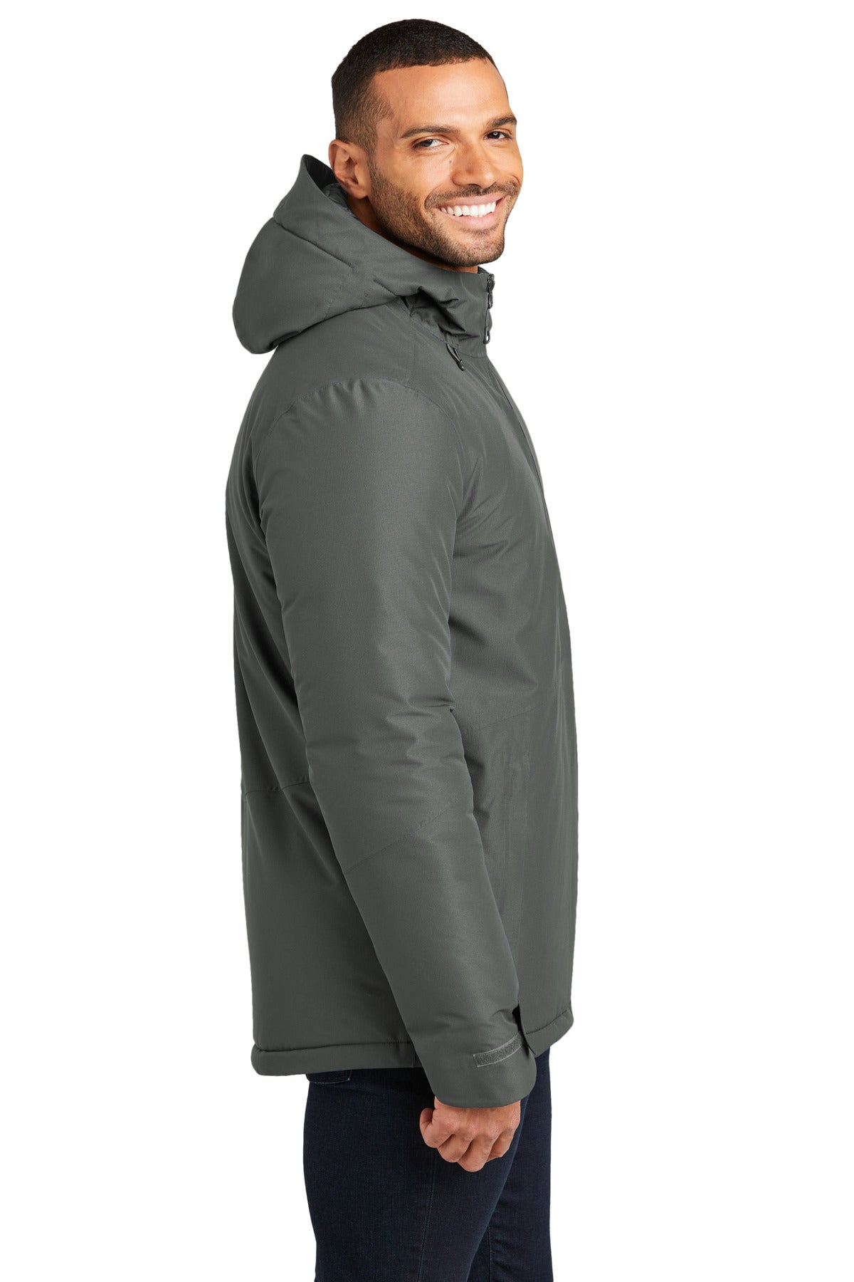 Port Authority Venture Waterproof Insulated Jacket J362 - Grey Smoke - side