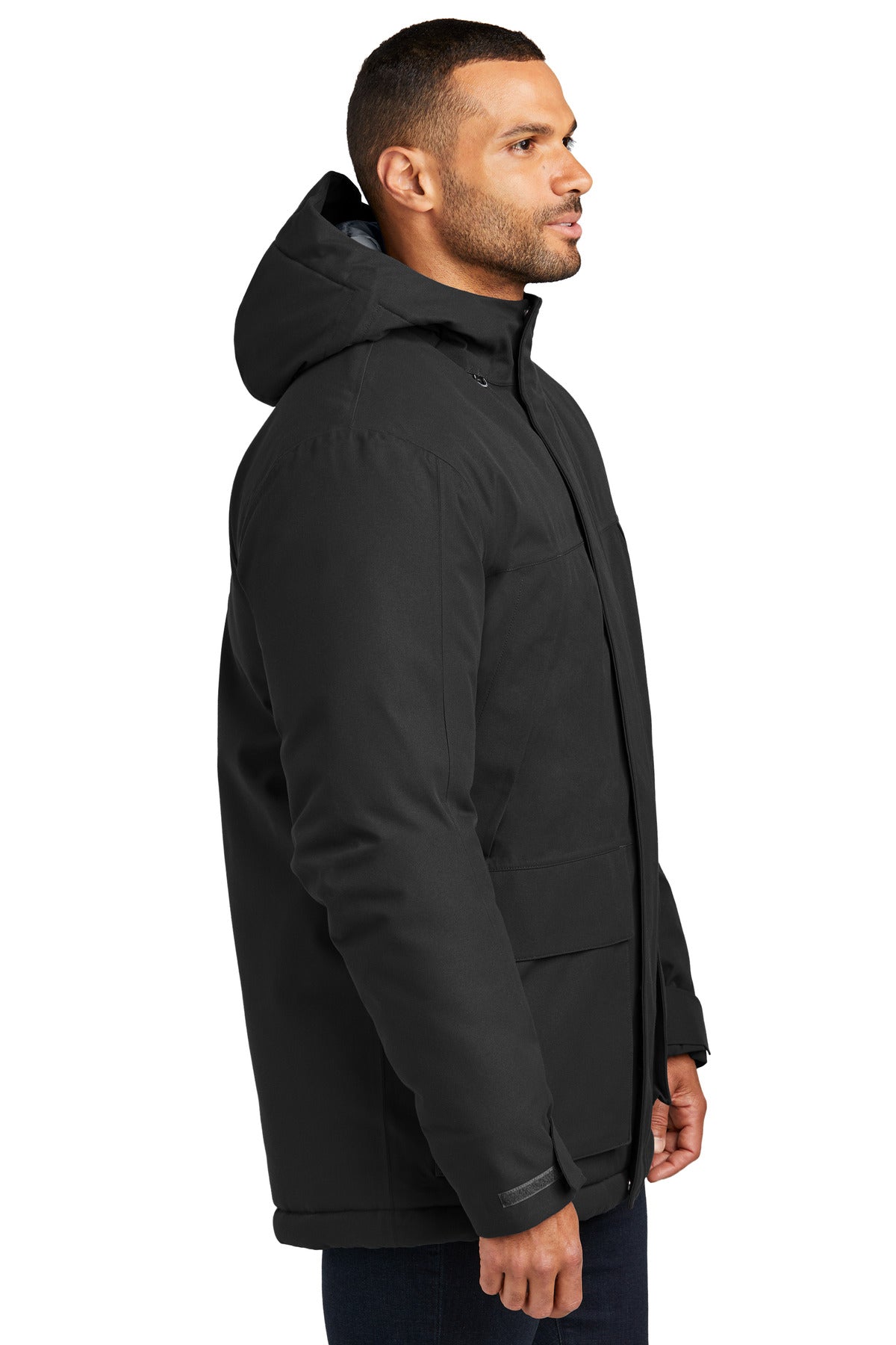 Port Authority Latitude Waterproof Heavyweight Parka J363 - Deep Black - side