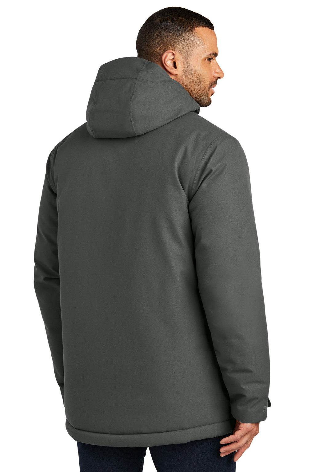 Port Authority Latitude Waterproof Heavyweight Parka J363 - Grey Smoke - back
