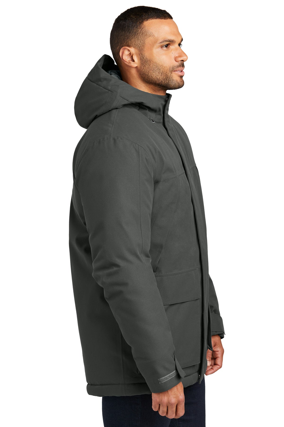 Port Authority Latitude Waterproof Heavyweight Parka J363 - Grey Smoke - side