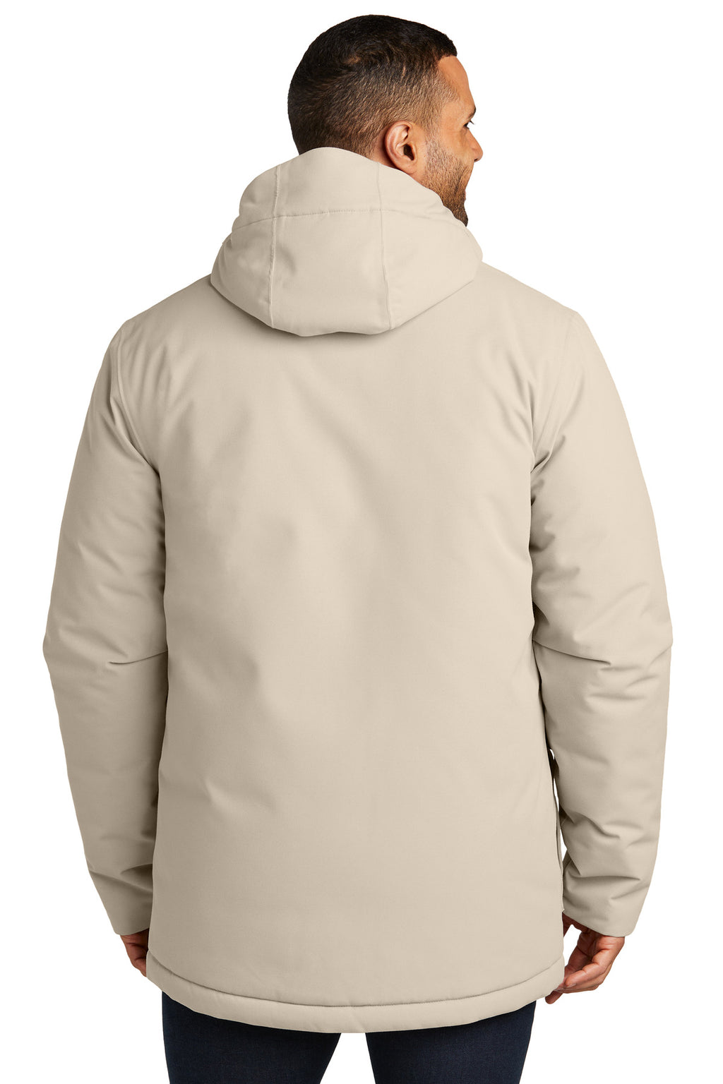 Port Authority Latitude Waterproof Heavyweight Parka J363 - Sahara - back