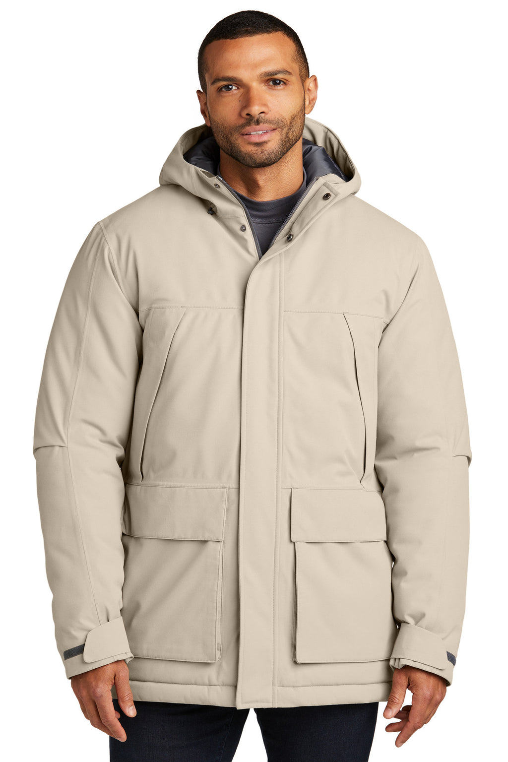 Port Authority Latitude Waterproof Heavyweight Parka J363 - Sahara - front