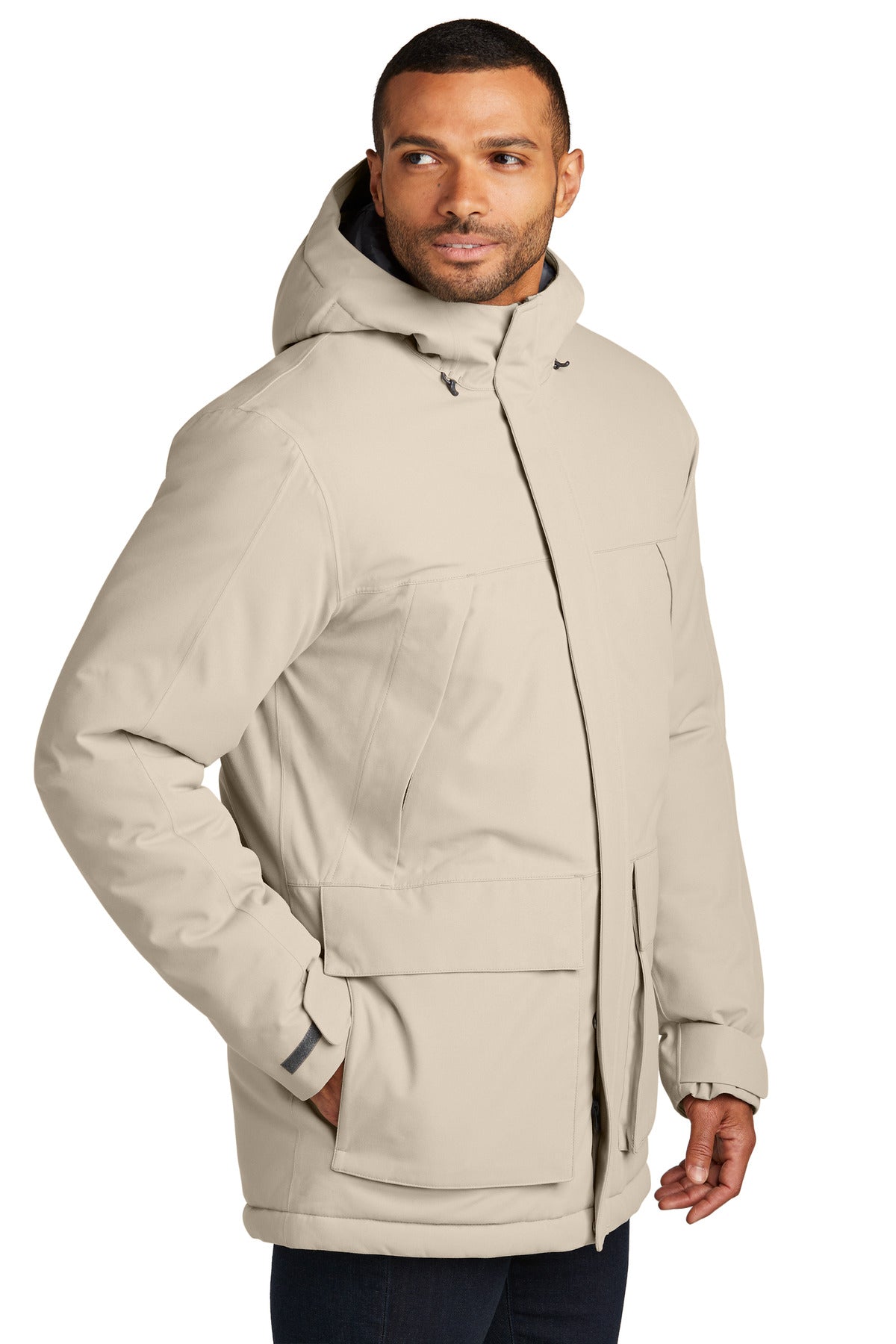 Port Authority Latitude Waterproof Heavyweight Parka J363 - Sahara - side