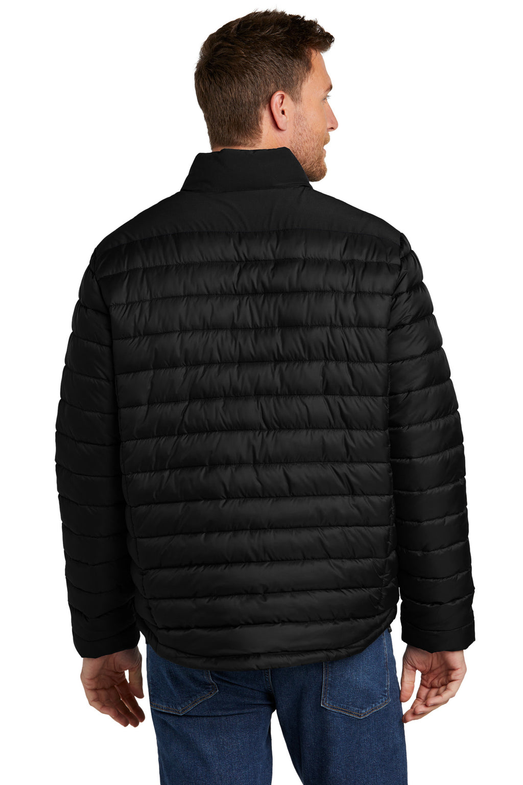 Port Authority Horizon Puffy Jacket J364 - Deep Black - back
