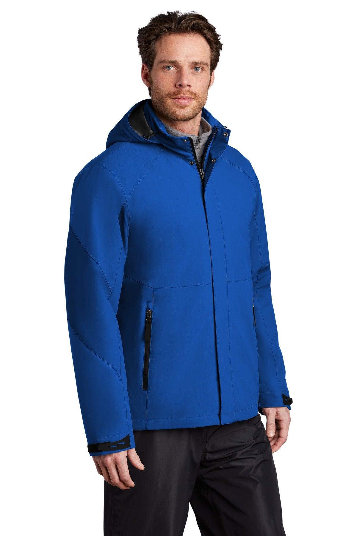 Port Authority Insulated Waterproof Tech Jacket J405 - Cobalt Blue - three_q