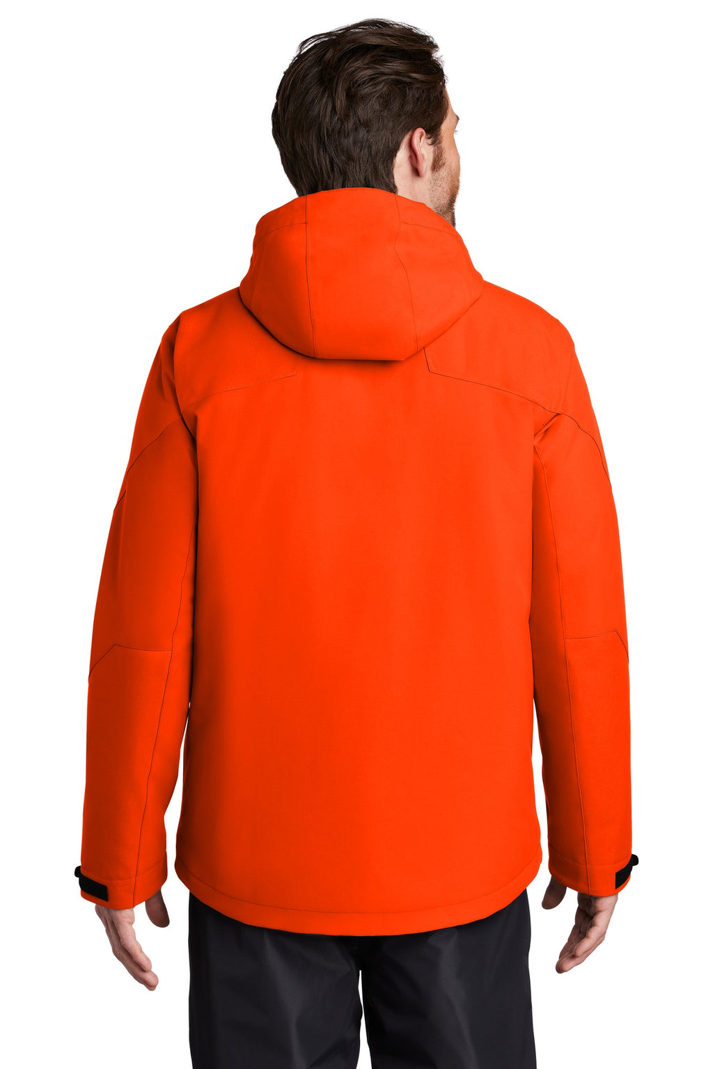 Port Authority Insulated Waterproof Tech Jacket J405 - Fire Orange - back