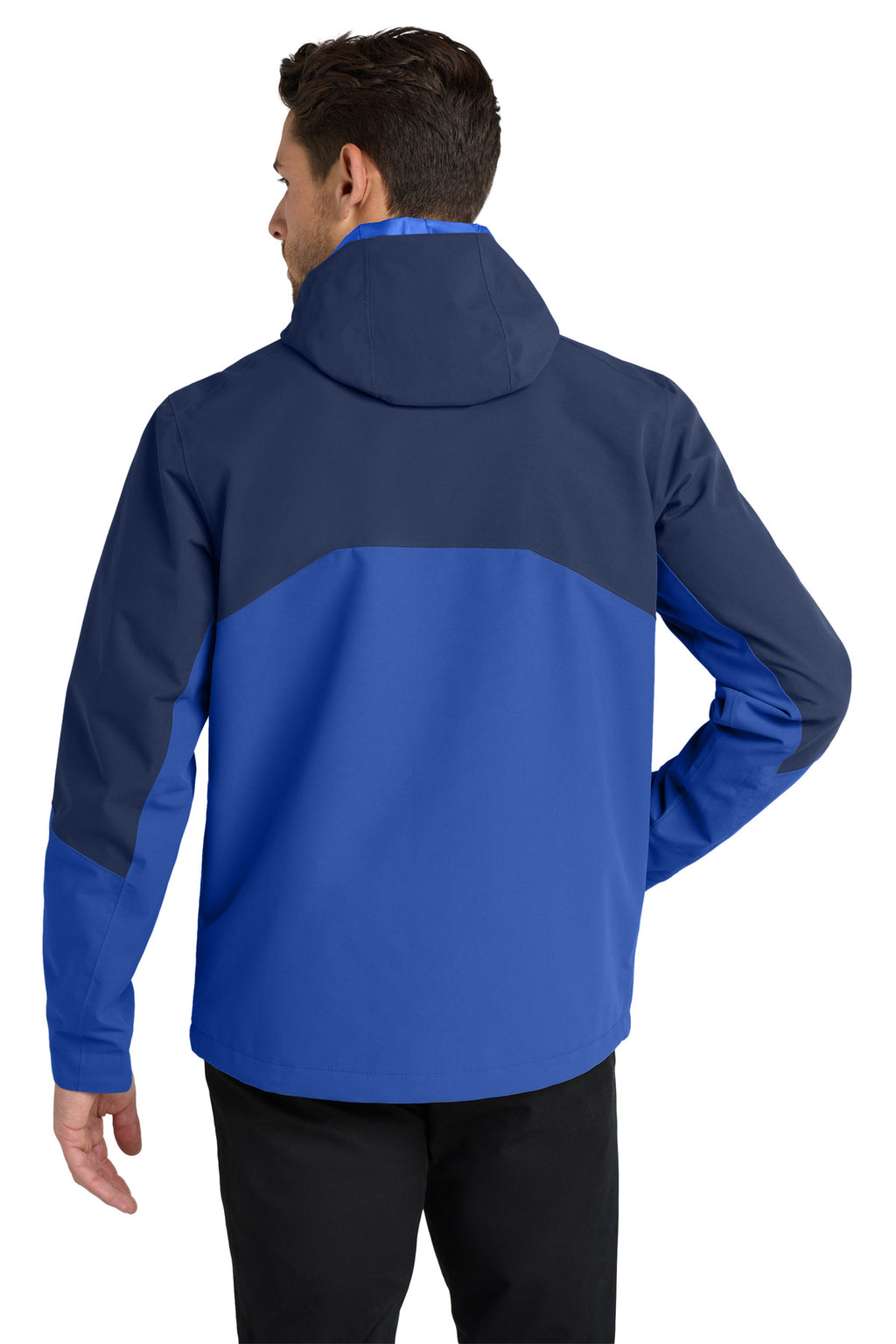 Port Authority Tech Rain Jacket J406 - Estate Blue/ Cobalt Blue - back