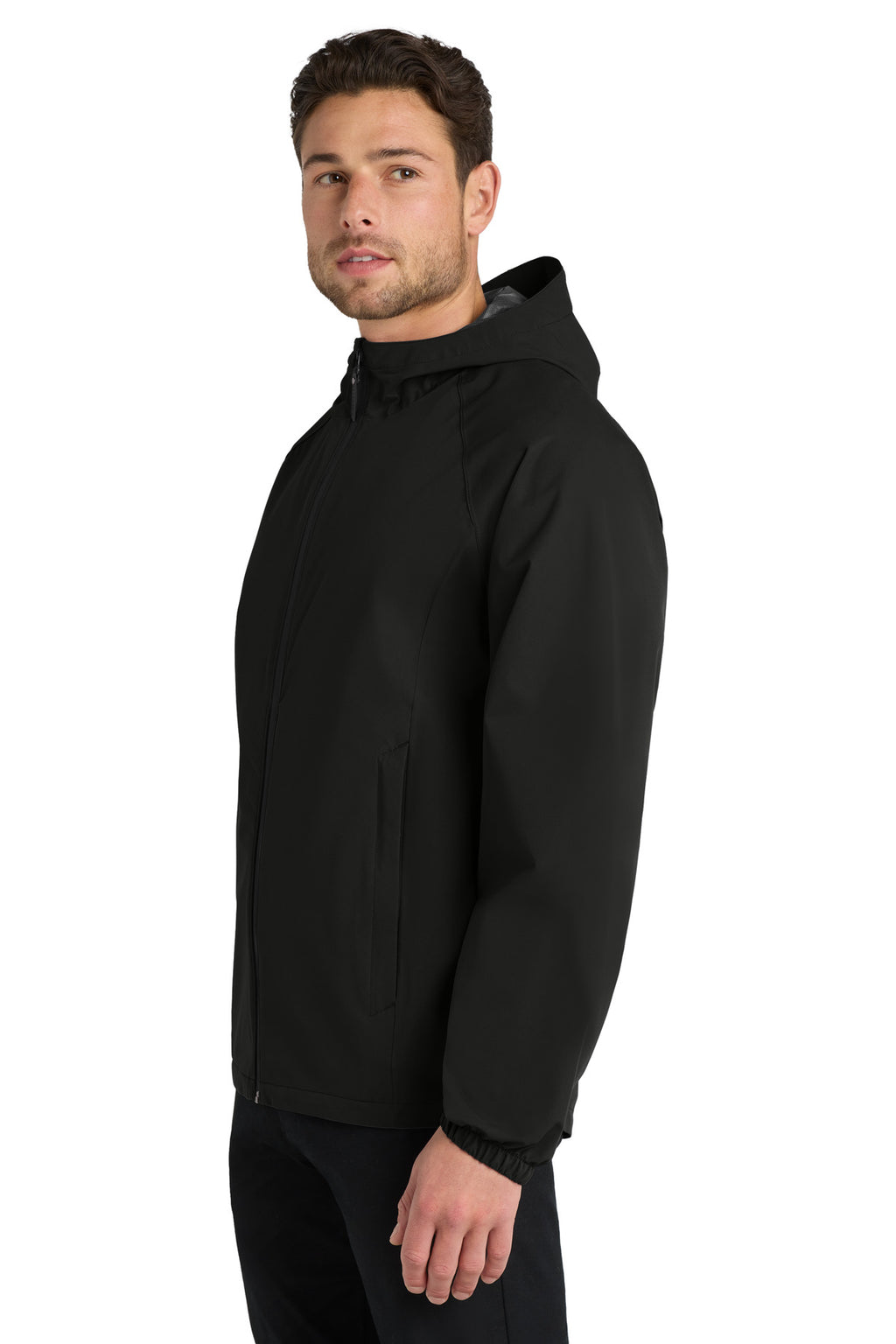 Port Authority Essential Rain Jacket J407 - Deep Black - side