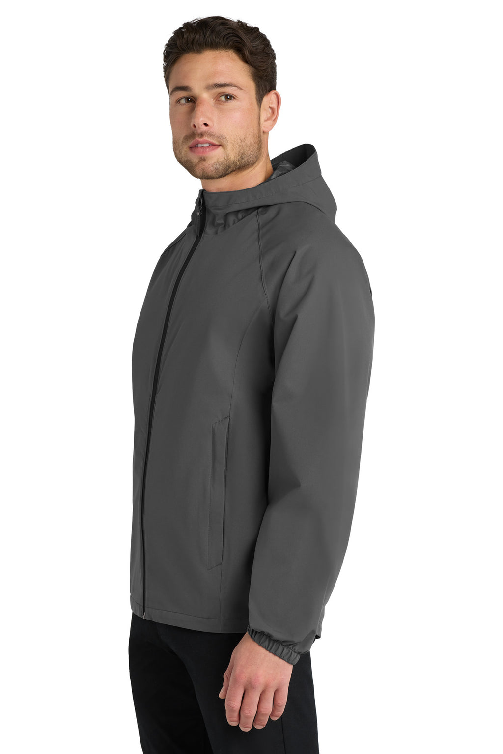 Port Authority Essential Rain Jacket J407 - Graphite - side