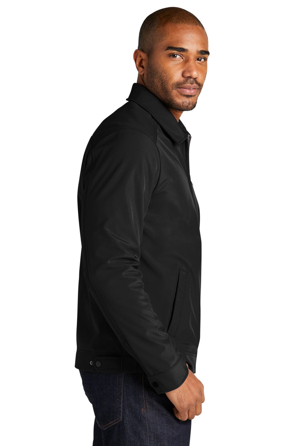 Port Authority Mechanic Soft Shell Jacket J417 - Black - side