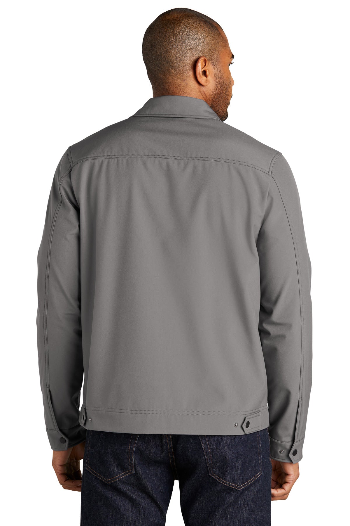 Port Authority Mechanic Soft Shell Jacket J417 - Deep Smoke - back